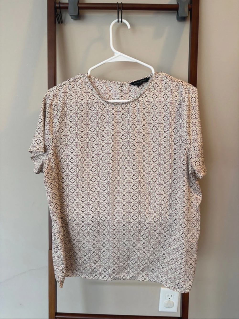 Banana Republic Geometric Print Short-Sleeve Top